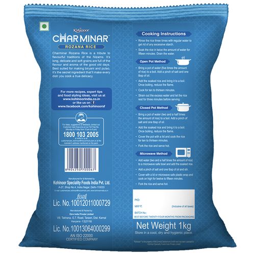Kohinoor Charminar Rozana Rice, 1 kg